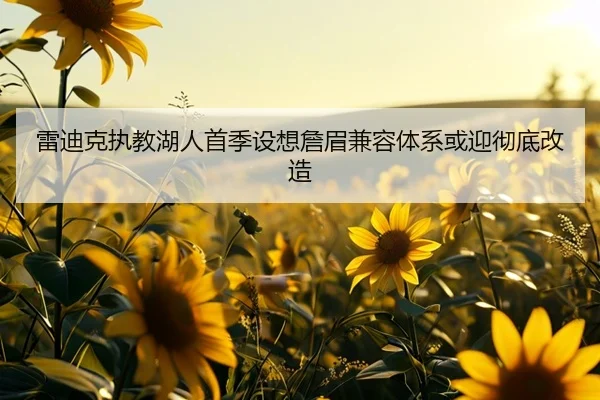雷迪克执教湖人首季设想詹眉兼容体系或迎彻底改造